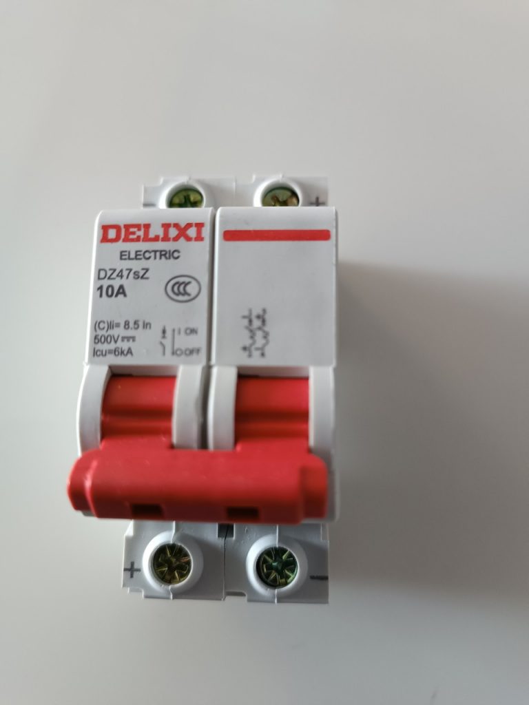 MCB DC 2P 10A 6KA - DELIXI